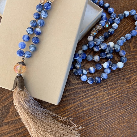 Mala Style Necklace 108 beads. - Picture 3 of 5